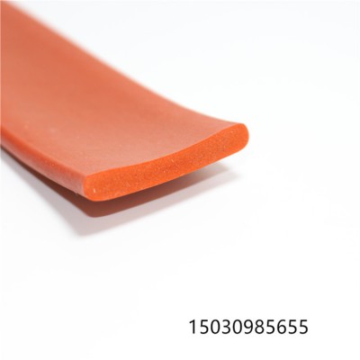 平板矩形防风防水硅胶条 阻燃发泡硅胶密封条