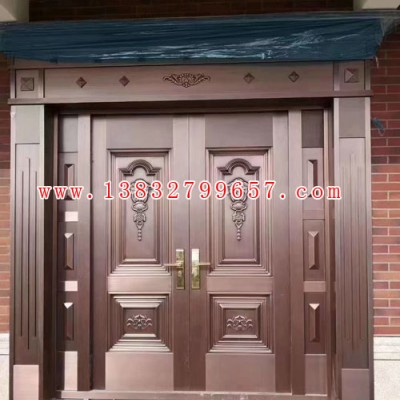 农村铜门安装、任丘铜门、沧州铜门安装、河北仿铜门厂家