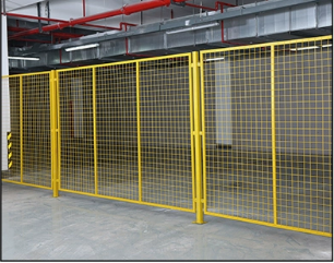 仓库车间隔离网工厂隔断网铁丝网隔离护栏网移动护栏