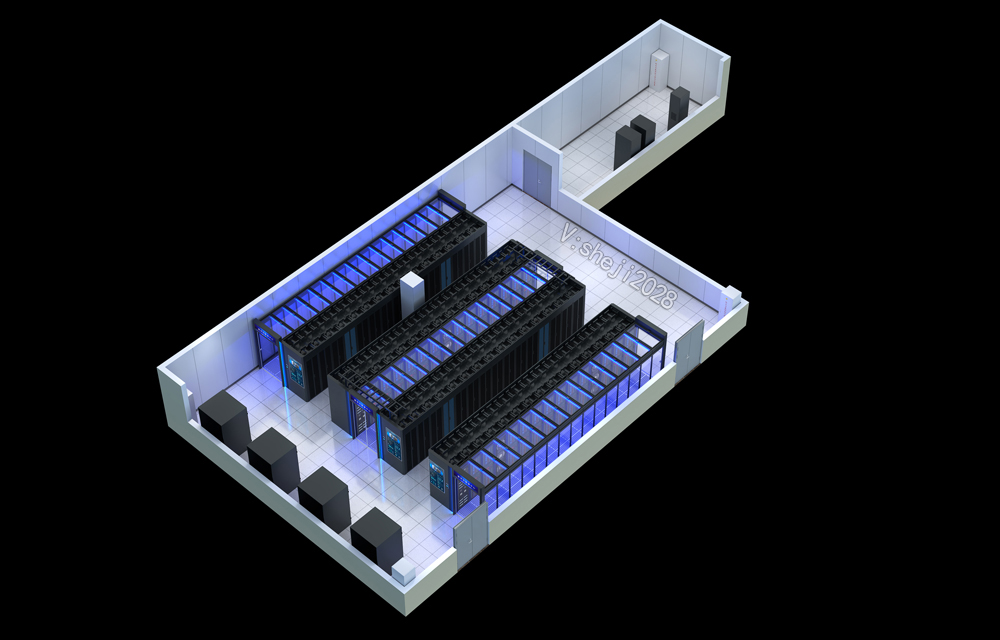 盐城效果图设计|机房拼接屏|中控室|报告厅效果图制作