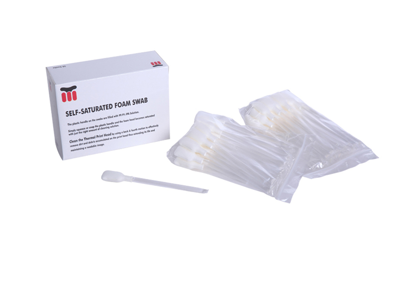 海绵头IPASS-4.5挤压清洁棉签 酒精清洁擦拭棒