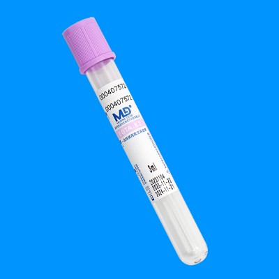 紫色管帽EDTA-K3抗凝PET真空采血管_抽血管_血常规管