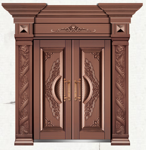 河北商铺铜门生产厂家安装，农村铜门河北任丘安装厂家