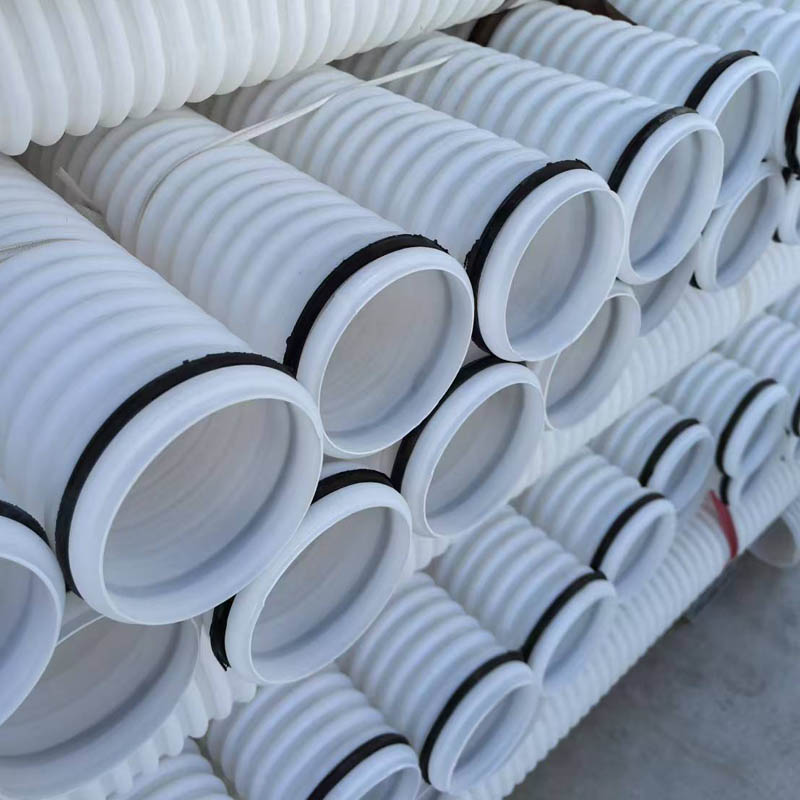 PE白色通信波纹管 DN50/63/75/90白色波纹管