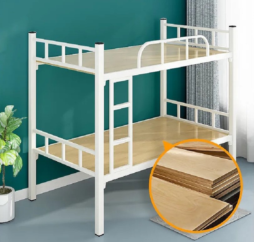 学校方管上下铺床卡扣安装扎实稳固不摇晃